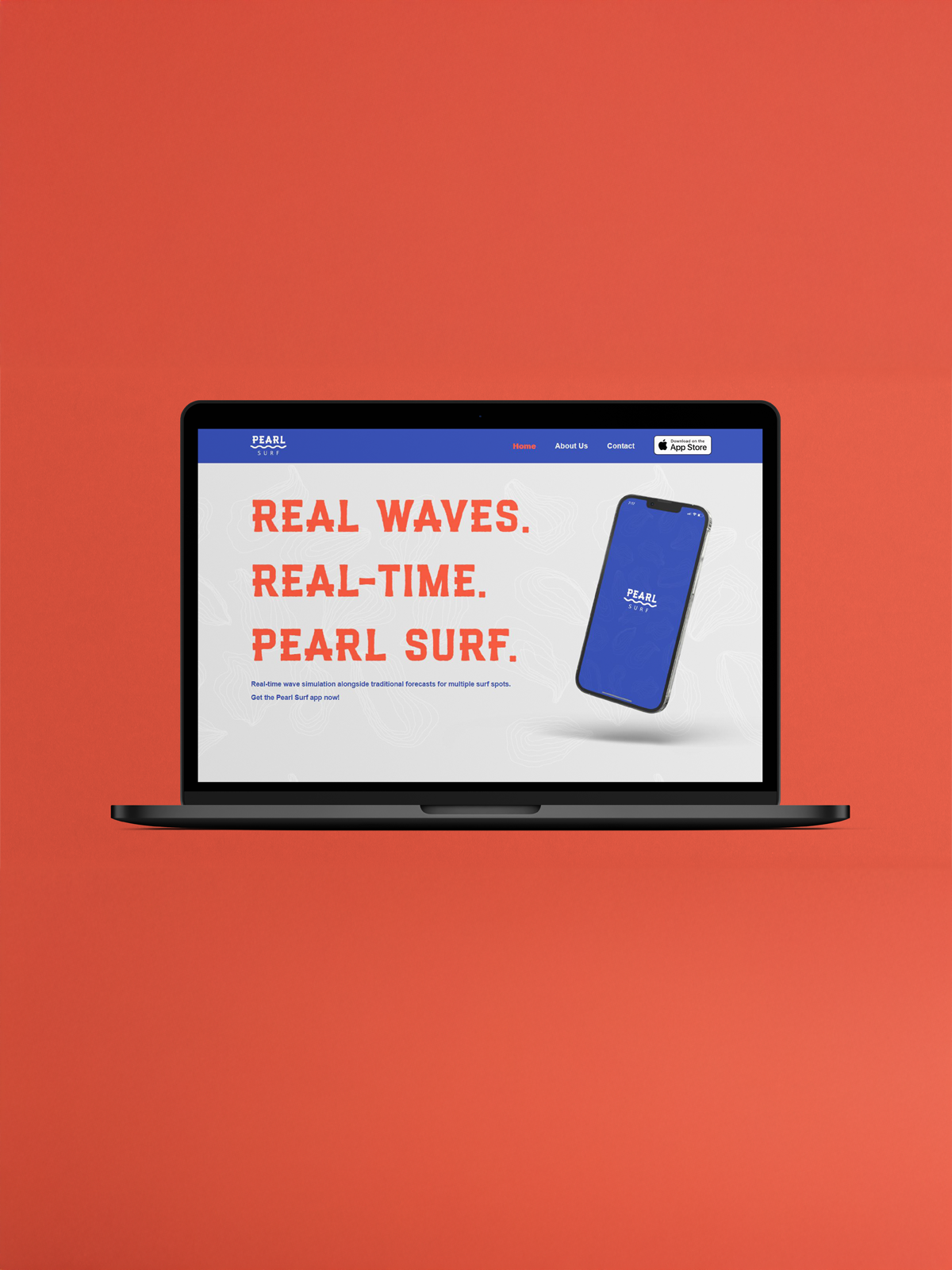 Pearl Surf Website Mockup