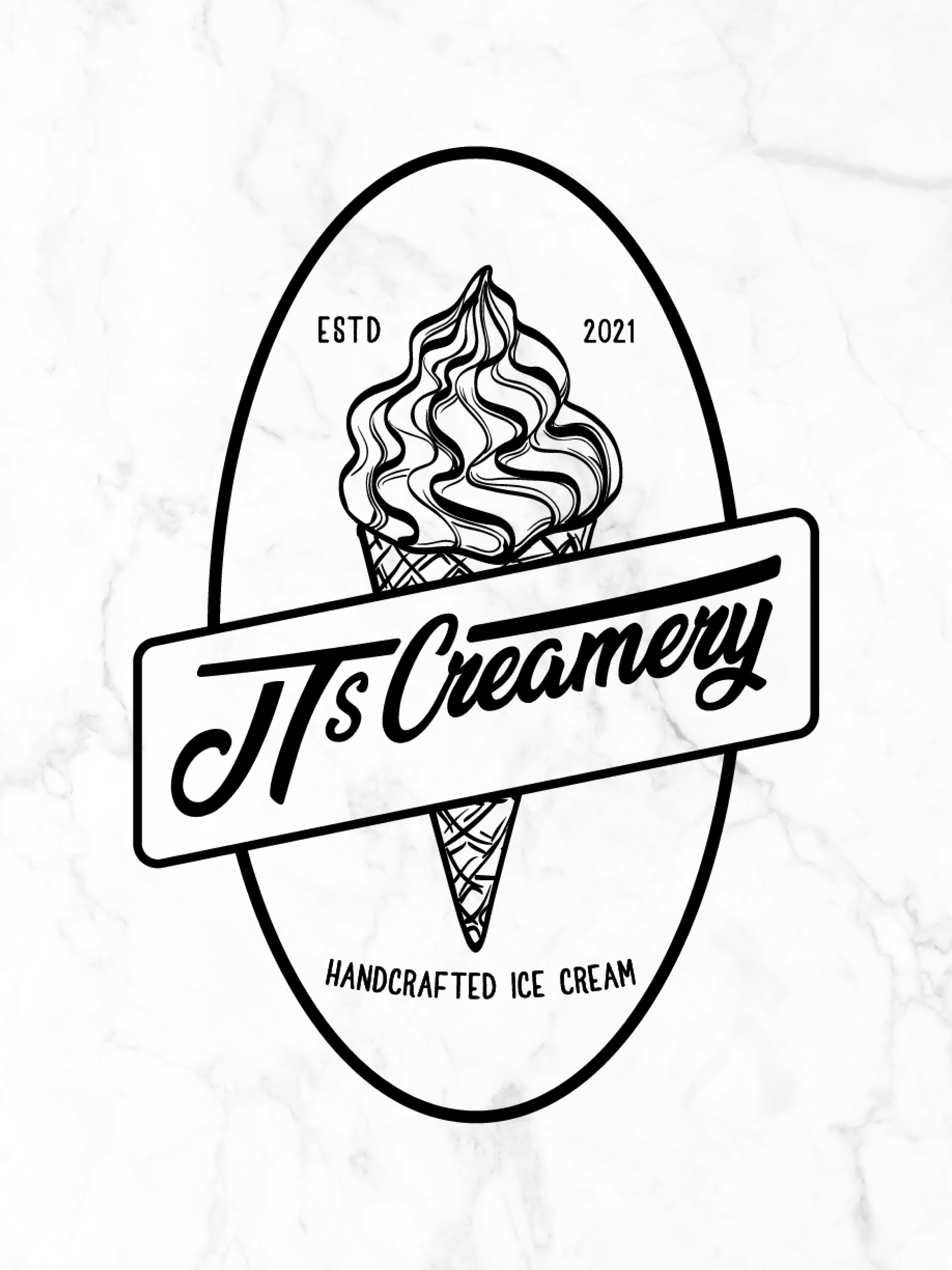 JT's Creamery Vertical Logo