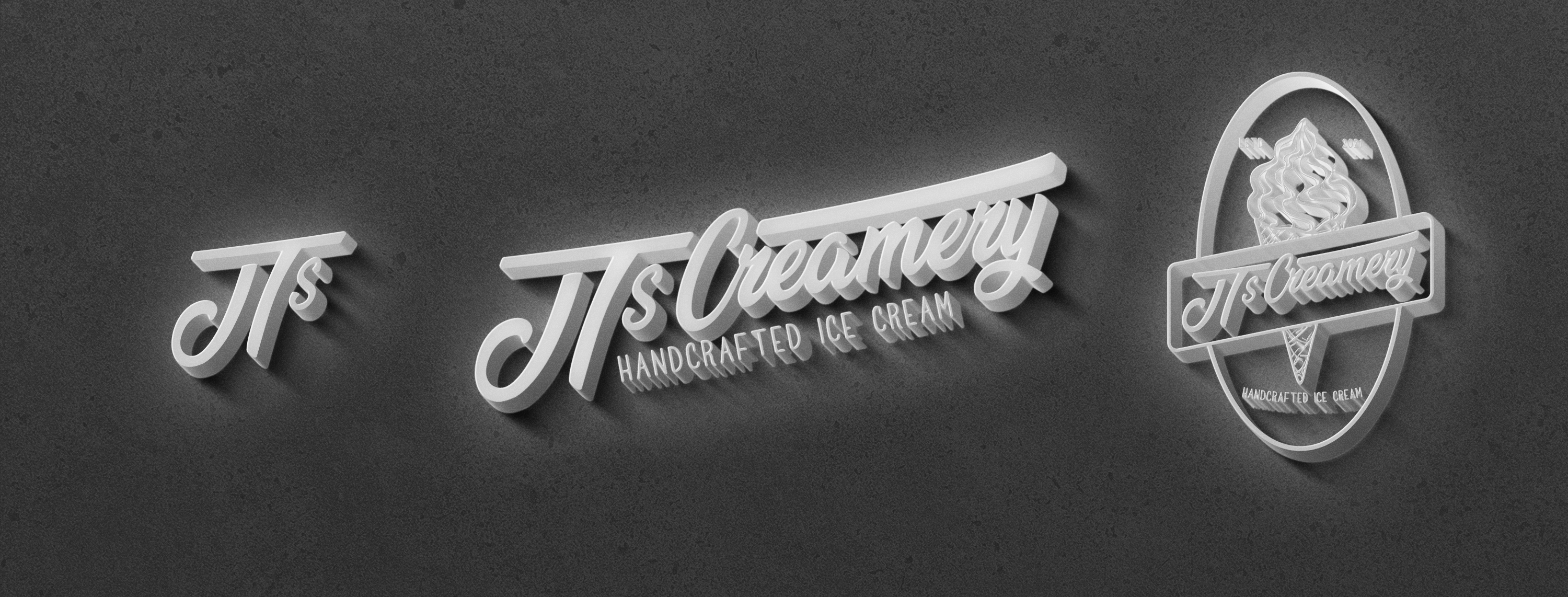 JT's Creamery Logos Mockup